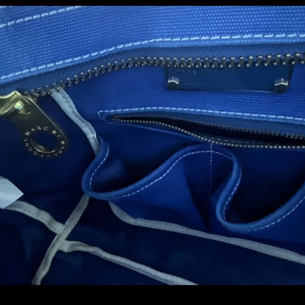 EUC Marc by Marc Jacobs Blue Jean Tote Bag  Preloved Beautiful Bag - Picture 6 of 9